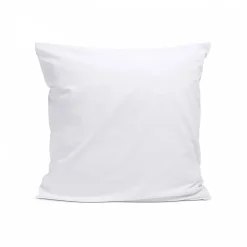Taie d'oreiller unie 65x65cm PERCALE BLANC>Bleu Calin New