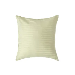 Taie d'oreiller vert sauge satin rayé en coton égyptien 330 fils, 40x40 cm ->Homescapes Clearance