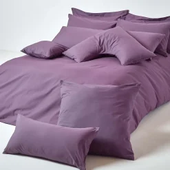 Taie d'oreiller violet 100% coton égyptien 200 fils, 60x60 cm -><noscript><img width=