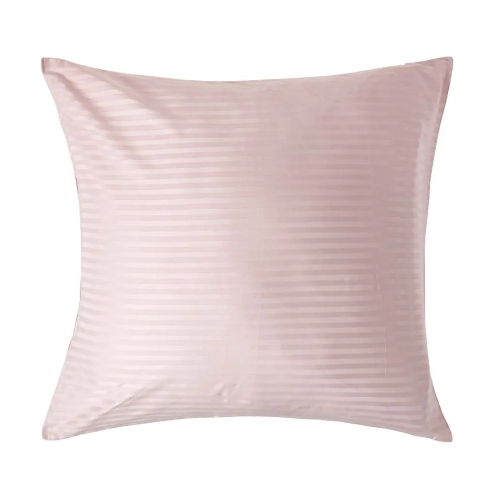 Taie d'oreiller violet satin rayé en coton égyptien 330 fils, 80x80 cm ->Homescapes New
