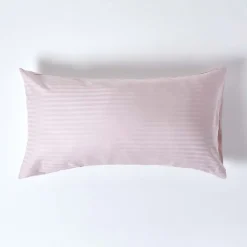 Taie d'oreiller violet satin rayé en coton égyptien 330 fils, 50x90 cm ->Homescapes Hot