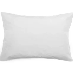 Linnea Taie d'oreiller volants plats 50x70 cm percale MANOIR gris Perle* Taie D'Oreiller