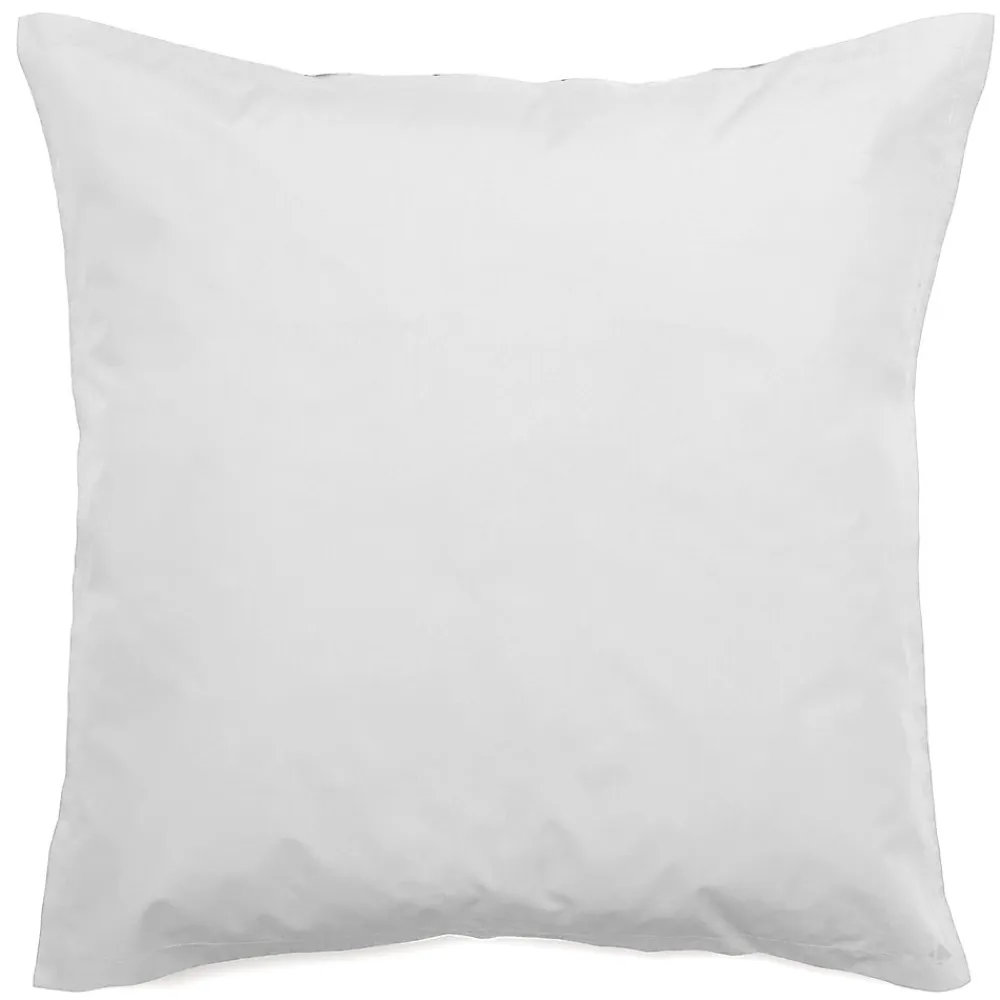 Taie d'oreiller volants plats 65x65 cm percale MANOIR gris Perle>Linnea New