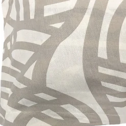 Taie d'oreiller 65x65 cm coton lavé SERENA géométrique Beige écru><noscript><img width=