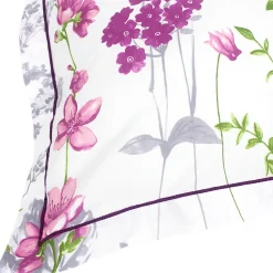 Taie d'oreiller 65x65 cm coton PRETTY blanc><noscript><img width=