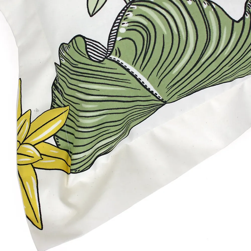 Linnea Taie d'oreiller 65x65 cm coton TOCO vert* Taie D'Oreiller