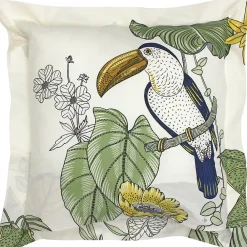 Linnea Taie d'oreiller 65x65 cm coton TOCO vert* Taie D'Oreiller