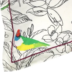 Taie d'oreiller 50x70 cm coton AMAZONIA ecru><noscript><img width=