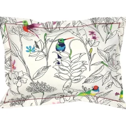 Taie d'oreiller 50x70 cm coton AMAZONIA ecru><noscript><img width=