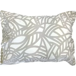 Linnea Taie d'oreiller 50x70 cm coton lavé SERENA géométrique Beige écru* Taie D'Oreiller