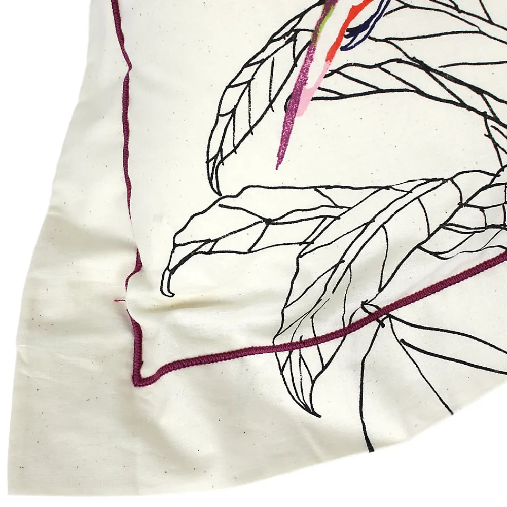 Taie d'oreiller 65x65 cm coton AMAZONIA ecru>Linnea Clearance