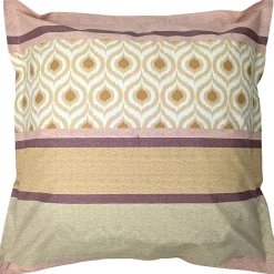 Linnea Taie d'oreiller 65x65 cm coton INOUK rose/beige* Taie D'Oreiller
