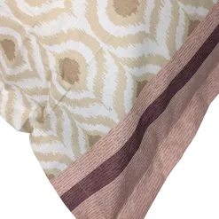 Linnea Taie d'oreiller 65x65 cm coton INOUK rose/beige* Taie D'Oreiller