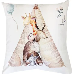 Taie d'oreiller 65x65 cm en 100% percale de coton TIPI blanc>Linnea Hot