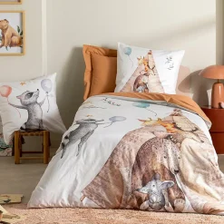 Taie d'oreiller 65x65 cm en 100% percale de coton TIPI blanc>Linnea Hot