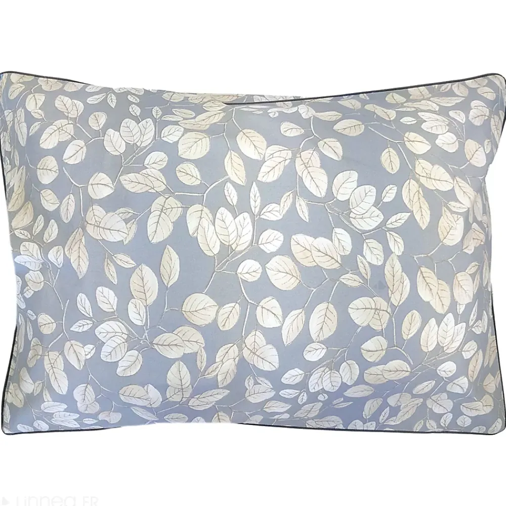 Linnea Taie d'oreiller 50x70 cm en 100% percale de coton LISON gris* Taie D'Oreiller