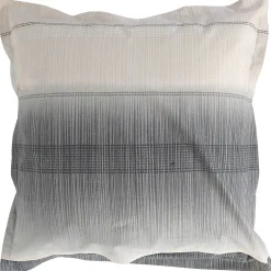 Linnea Taie d'oreiller 65x65 cm en 100% percale de coton ESTEBAN gris beige* Taie D'Oreiller