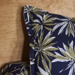 Taie d'oreiller 50x70 cm en 100% percale de coton EVERLY bleu encre><noscript><img width=