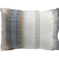 Taie d'oreiller 50x70 cm en 100% percale de coton ESTEBAN gris beige>Linnea Outlet