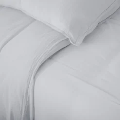 Linnea Taie d'oreiller 50x70 cm mousseline de coton MILOS blanc neige* Taie D'Oreiller