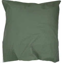 Taie d'oreiller 65x65 cm percale coton GABY vert Kaki><noscript><img width=