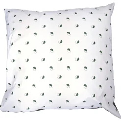 Taie d'oreiller 65x65 cm percale coton ALEX vert Kaki>Linnea