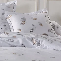 Linnea Taie d'oreiller 70x50 cm Percale pur coton PLUMES* Taie D'Oreiller