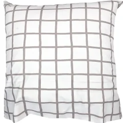 Linnea Taie d'oreiller 65x65 cm percale coton DDM MAX Gris* Taie D'Oreiller
