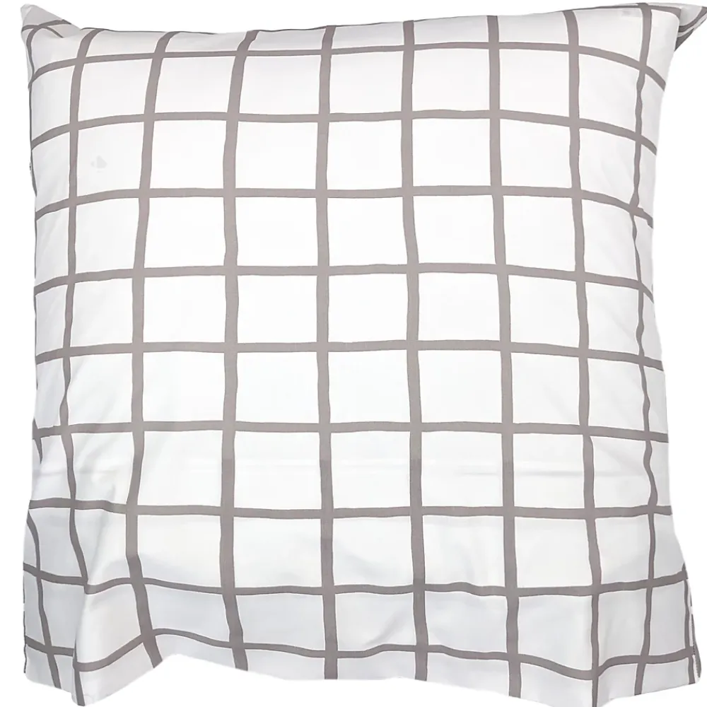 Linnea Taie d'oreiller 65x65 cm percale coton DDM MAX Gris* Taie D'Oreiller
