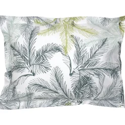 Taie d'oreiller 50x70 cm percale coton TRINIDAD mousson><noscript><img width=