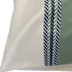 Taie d'oreiller 50x70 cm percale coton NOA vert Kaki><noscript><img width=