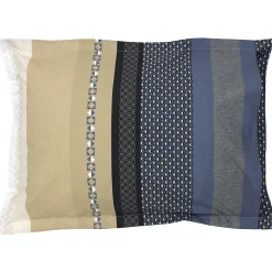 Linnea Taie d'oreiller 70x50 cm percale coton MARLOW acier* Taie D'Oreiller