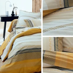 Linnea Taie d'oreiller 70x50 cm percale coton MARLOW Miel* Taie D'Oreiller