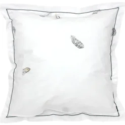 Taie d'oreiller 65x65 cm Percale pur coton PLUMES><noscript><img width=