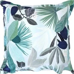 Linnea Taie d'oreiller 65x65 cm percale de coton MOOREA PACIFIC bleu/vert* Taie D'Oreiller