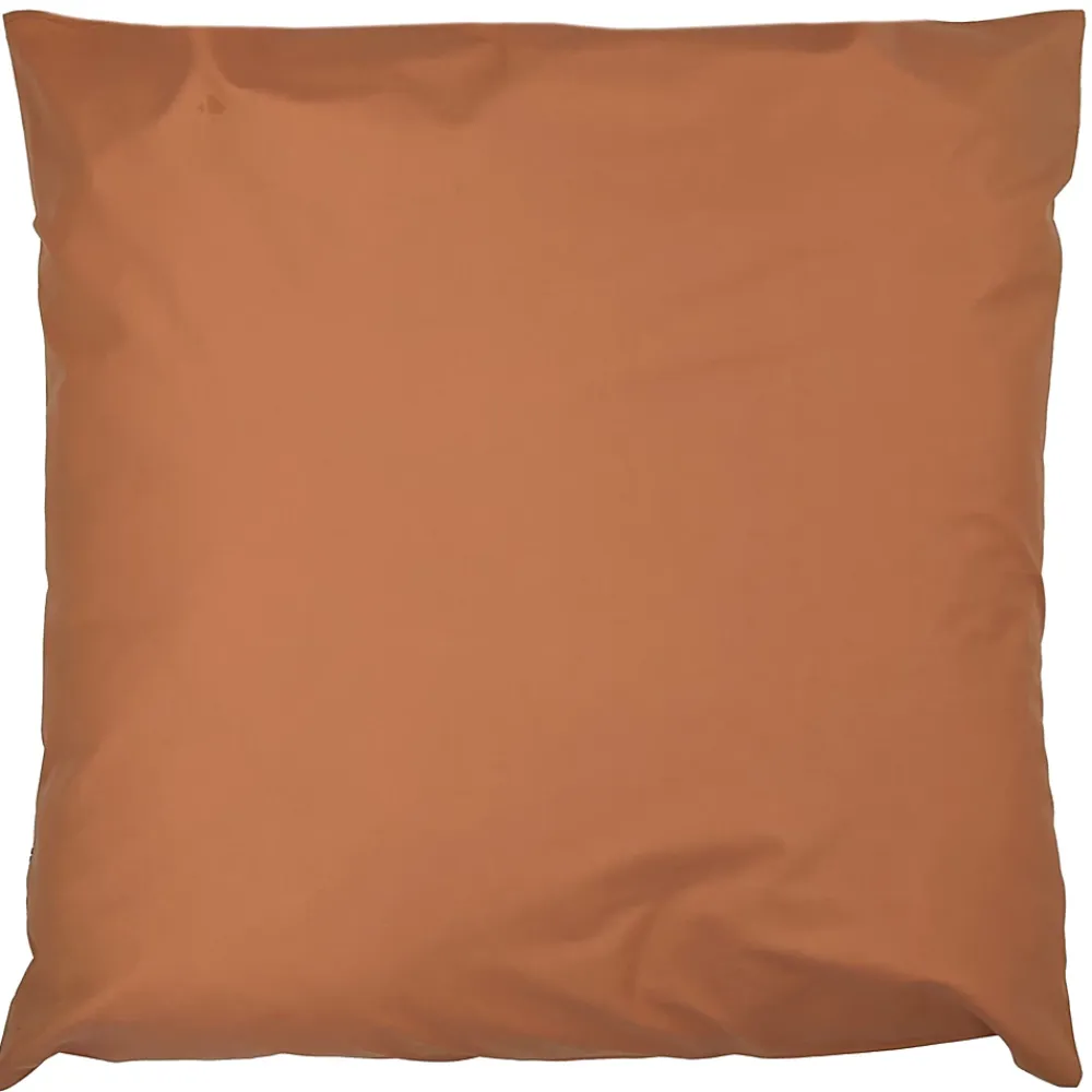 Linnea Taie d'oreiller 65x65 cm percale en coton MACASSAR Cognac* Taie D'Oreiller