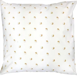 Taie d'oreiller 65x65 cm percale coton ALEX marron Moka>Linnea Discount