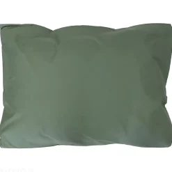 Linnea Taie d'oreiller 70x50 cm percale coton ALEX vert Kaki* Taie D'Oreiller