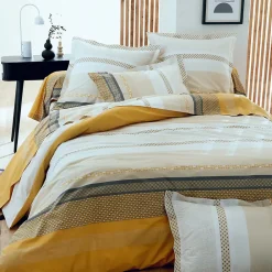 Linnea Taie d'oreiller 65x65 cm percale coton MARLOW Miel* Taie D'Oreiller