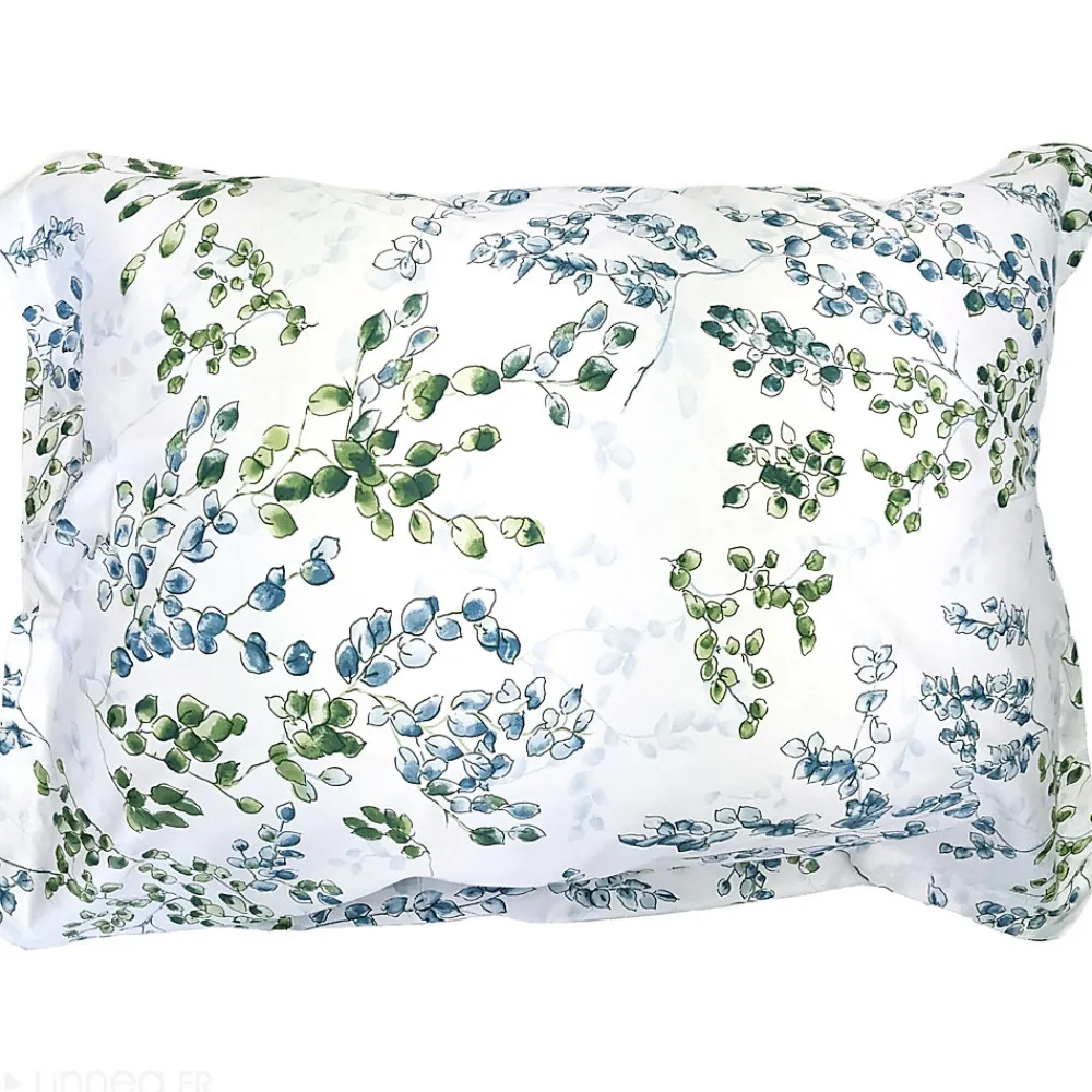 Linnea Taie d'oreiller 50x70 cm satin de coton ANGÈLE vert tilleul* Taie D'Oreiller
