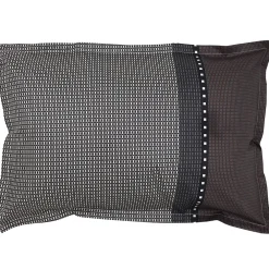 Linnea Taie d'oreiller 70x50 cm satin de coton ENZO noir* Taie D'Oreiller