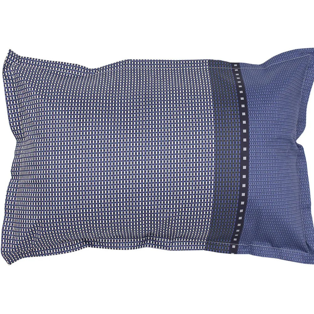 Linnea Taie d'oreiller 70x50 cm satin de coton ENZO bleu* Taie D'Oreiller