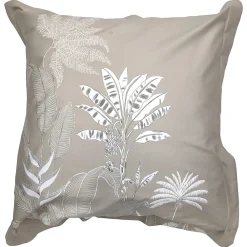 Taie d'oreiller 65x65 cm satin de coton CAYENNE beige ficelle>Linnea
