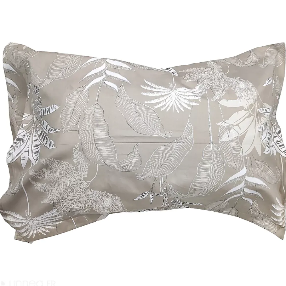 Linnea Taie d'oreiller 50x70 cm satin de coton CAYENNE beige ficelle* Taie D'Oreiller