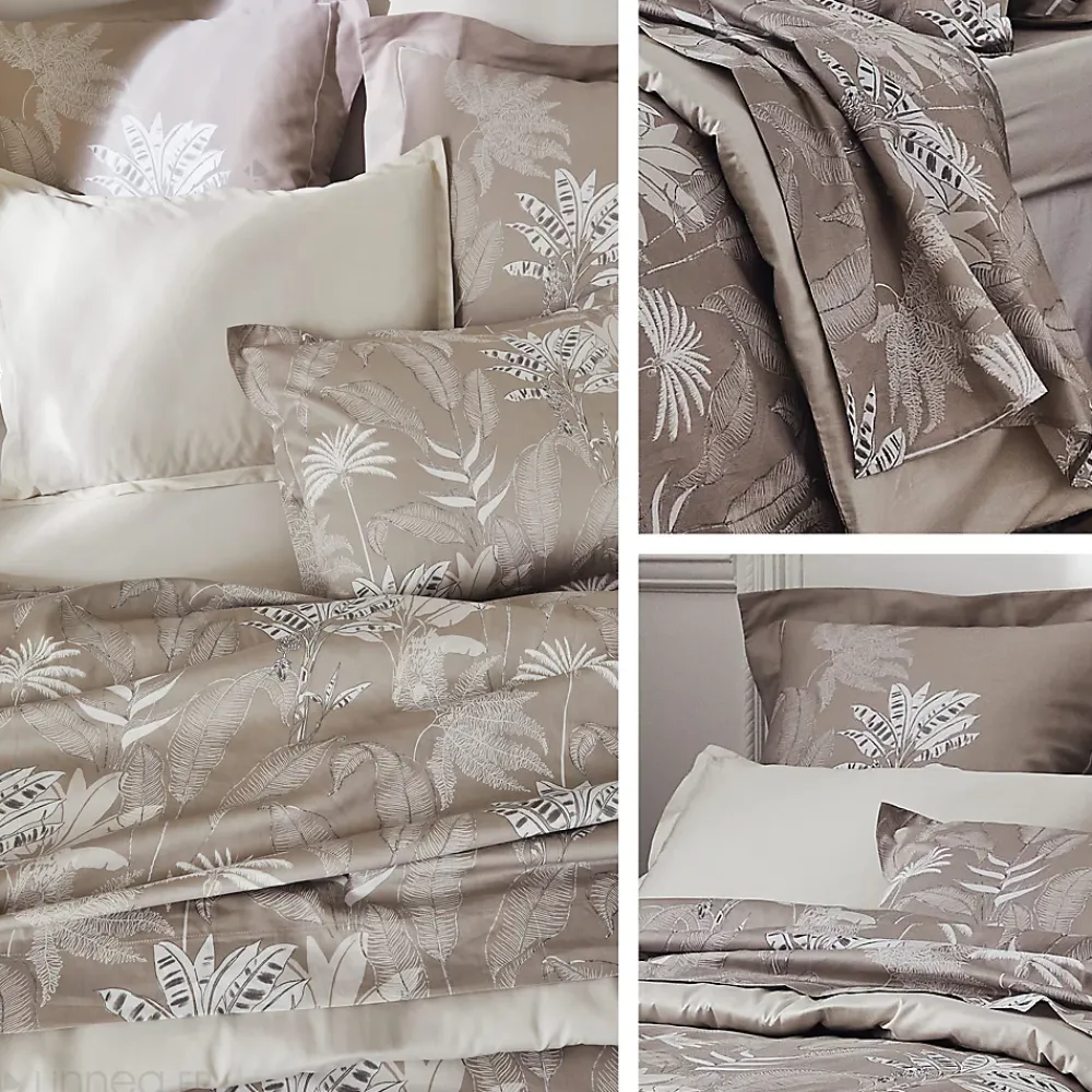 Linnea Taie d'oreiller 50x70 cm satin de coton CAYENNE beige ficelle* Taie D'Oreiller
