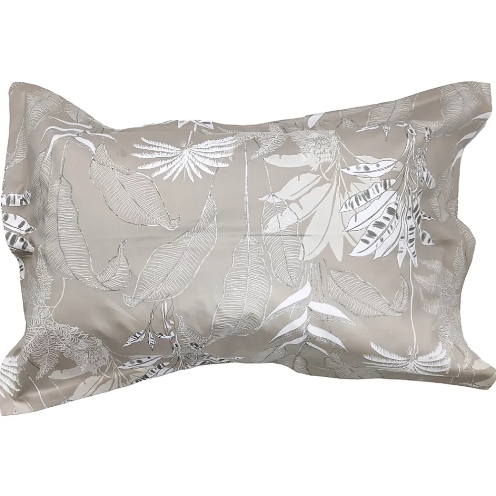 Linnea Taie d'oreiller 50x70 cm satin de coton CAYENNE beige ficelle* Taie D'Oreiller