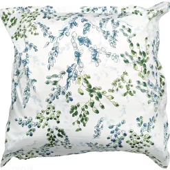 Linnea Taie d'oreiller 65x65 cm satin de coton ANGÈLE vert tilleul* Taie D'Oreiller