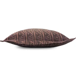 Taie d'oreiller 65x65 cm Satin de coton OPERA Marron foncé><noscript><img width=