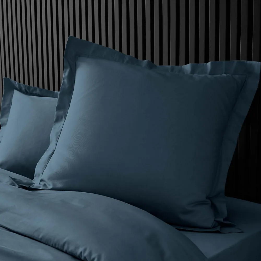Taies d'Oreiller Percale 63x63 bleu>Douceur D'Intérieur