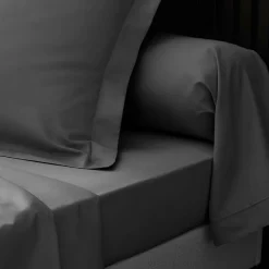 Douceur D'Intérieur Taies d'Oreiller Percale 50x70 cm anthracite* Taie D'Oreiller